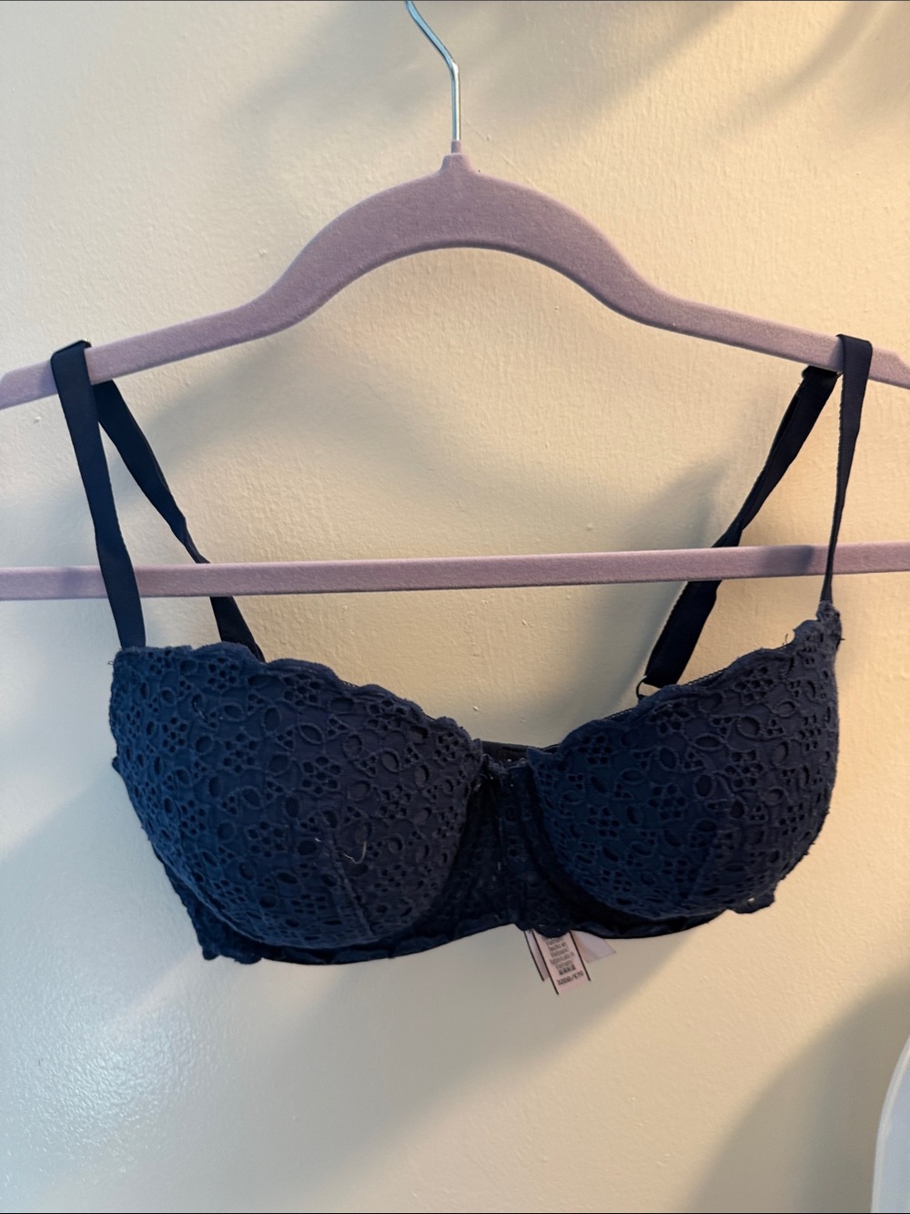 Victoria's Secret Navy Lace Balconette Bra